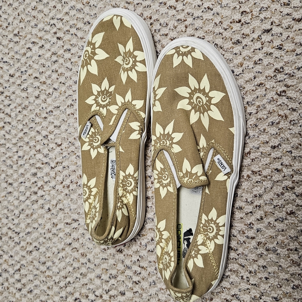 Vans Slip On VR3 SF Floral Multi‎ 9 Mens/10.5 Womens - Mustard Gold